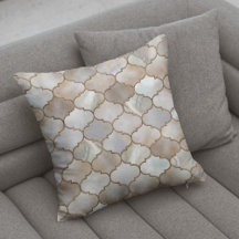 Moroccan trellis Pearl and Gold