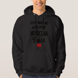Moroccan Voice Morocco Flag Moroccan Roots Hoodie