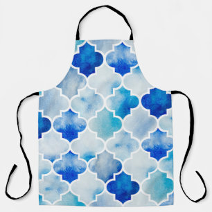 Moroccan Watercolor: Hand Drawn Seamless Apron