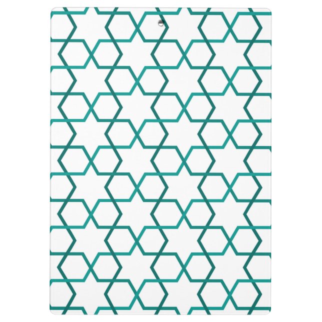 Moroccan weave pattern clipboard (Back)