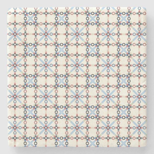 Moroccan Zelije !Moroccan Zellige Stone Coaster (Front)