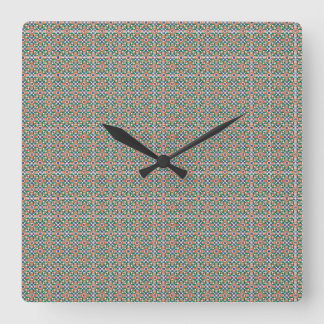 Moroccan Zellige Pattern Ornate Wall Clock