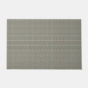 Moroccan Zellige Pattern Vibrant Area Rug