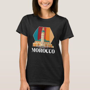 Moroccans Souvenir Morocco Skyline Africa Gibralta T-Shirt