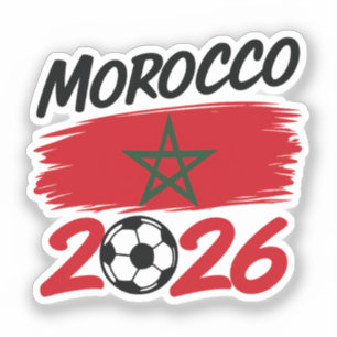 Morocco 2026 Soccer Fan Football Supporter Pride 