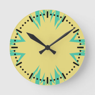 Morocco 2 colour round clock