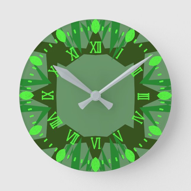 Morocco 3 colour round clock (Front)