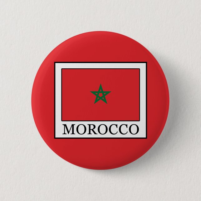 Morocco 6 Cm Round Badge (Front)