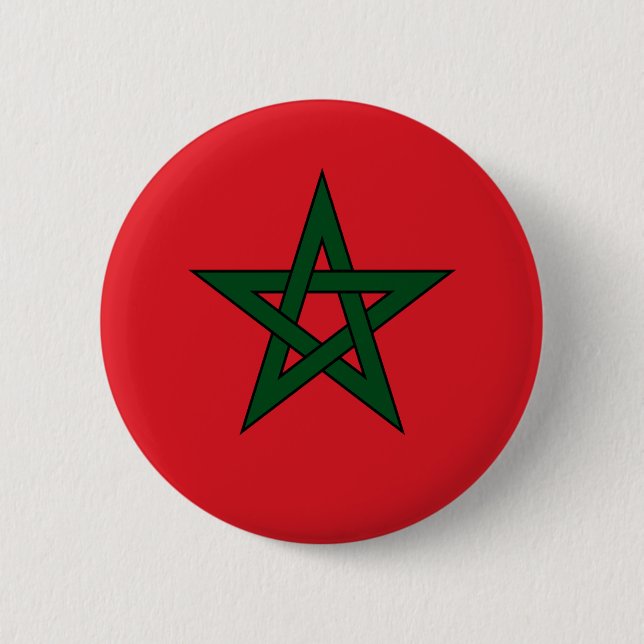 Morocco 6 Cm Round Badge (Front)