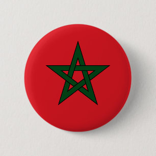 Morocco 6 Cm Round Badge