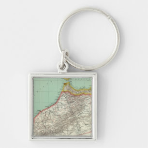 Morocco and Algeria Key Ring