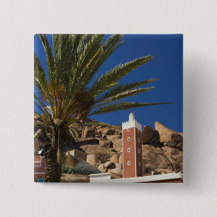 MOROCCO, Anti Atlas, TAFRAOUTE Area: ADAI, Red 15 Cm Square Badge