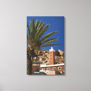 MOROCCO, Anti Atlas, TAFRAOUTE Area: ADAI, Red Canvas Print