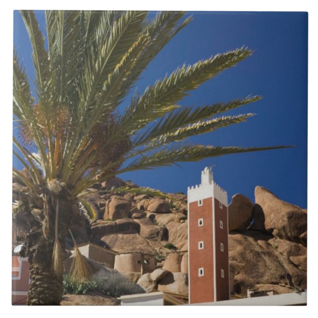 MOROCCO, Anti Atlas, TAFRAOUTE Area: ADAI, Red Tile (Front)