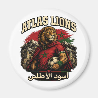 Morocco Atlas Lions Fan | Vintage Magnet