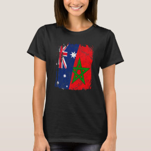 Morocco Australia Flag T-Shirt