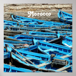 Morocco Boats Poster