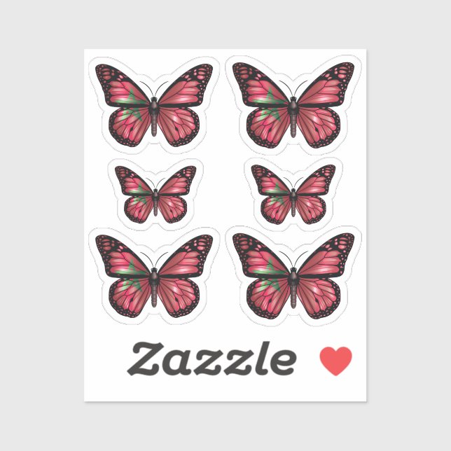 Morocco butterfly monarch flag (Sheet)