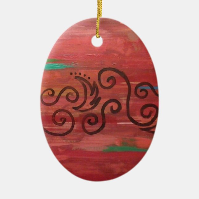 Morocco Ceramic Tree Decoration (Front)