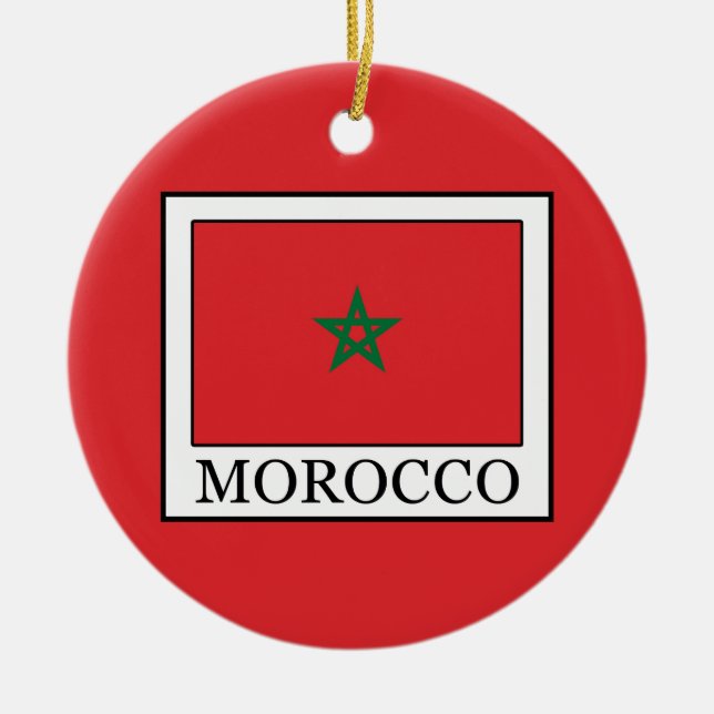 Morocco Ceramic Tree Decoration (Front)