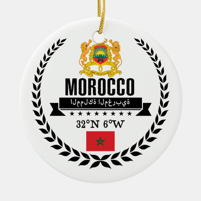Morocco Ceramic Tree Decoration (Front)