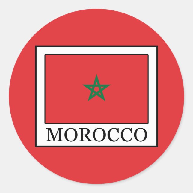 Morocco Classic Round Sticker (Front)