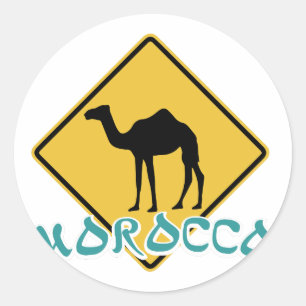 Morocco Classic Round Sticker