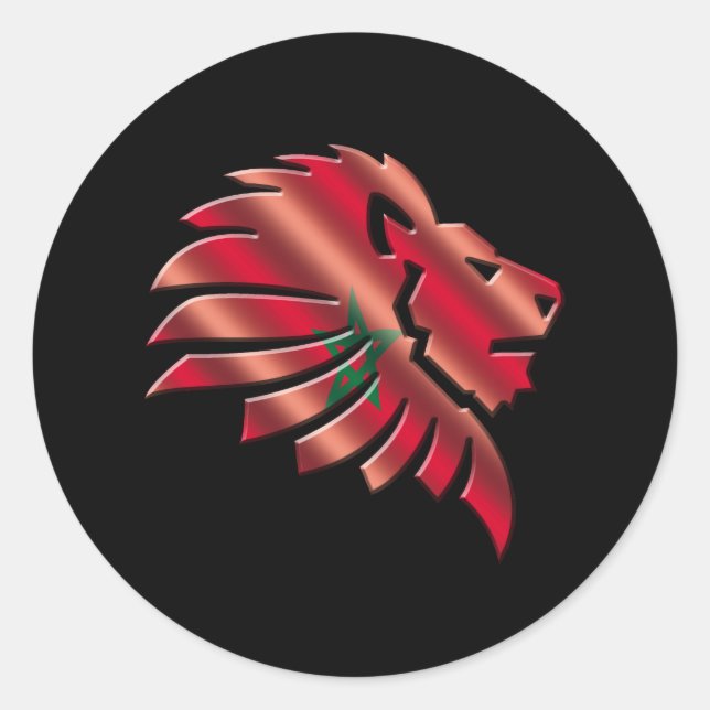 Morocco Classic Round Sticker (Front)
