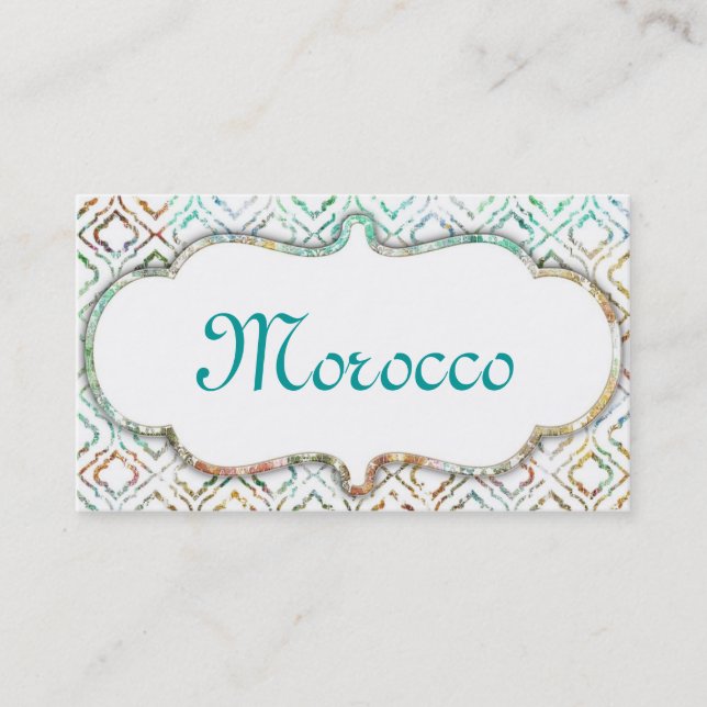 Morocco Clean Business Card (Front)