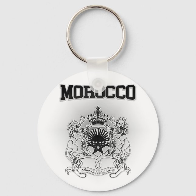 Morocco Coat of Arms Key Ring (Front)