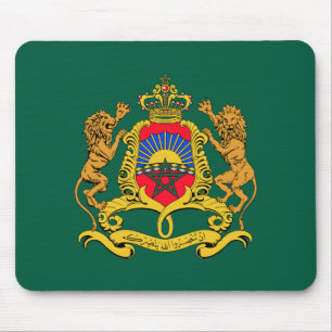 Morocco country coat arms symbol emblem flag mouse pad