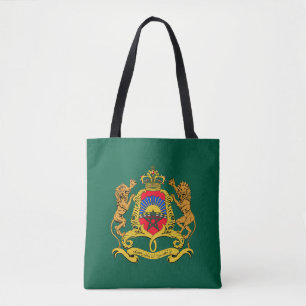 Morocco country coat arms symbol emblem flag tote bag