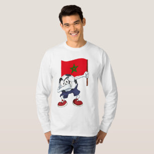 Morocco Dabbing Soccer Ball T-Shirt