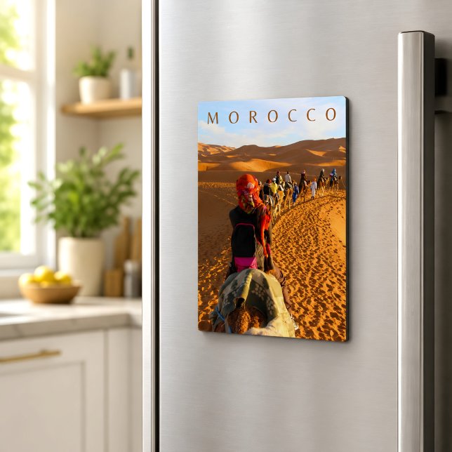 Morocco Desert Sahara Camel Trip Magnetic Card (Creator Uploaded)