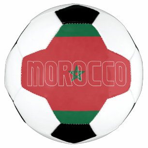 Morocco Flag Adorable Patriotic Soccer Ball