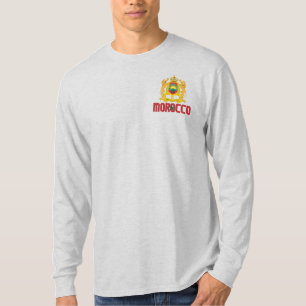 Morocco Flag and Coat of Arms Patriotic T-Shirt