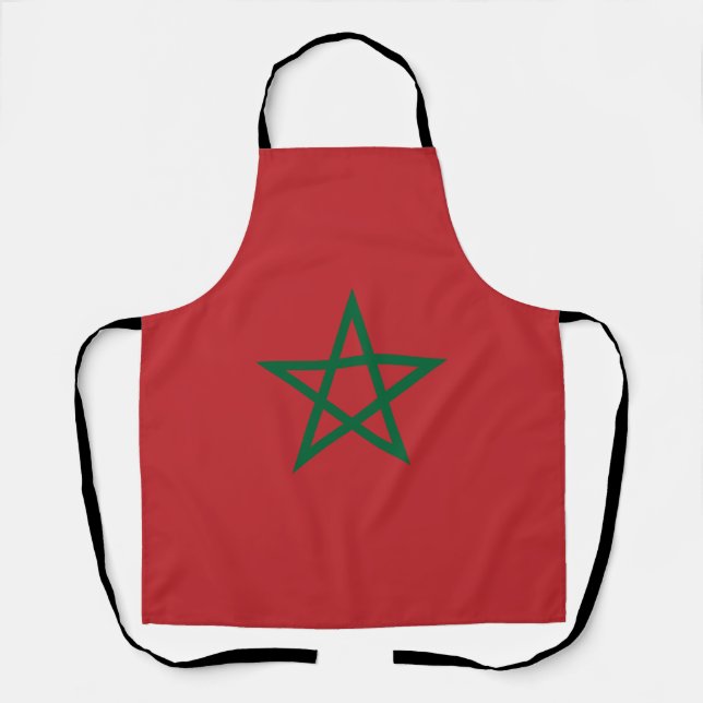 Morocco Flag Apron (Front)