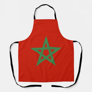 Morocco flag apron