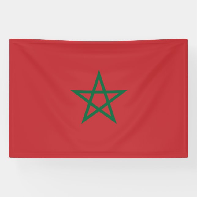 Morocco Flag Banner (Horizontal)