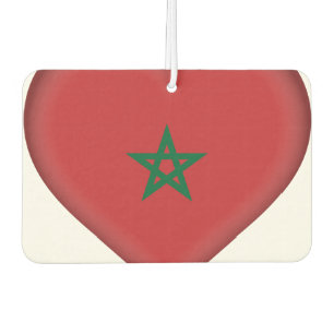 Morocco Flag Car Air Freshener