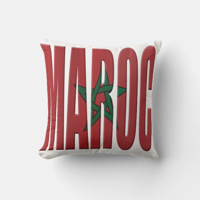 Morocco flag cushion (Front)