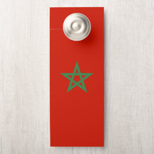 Morocco flag door hanger