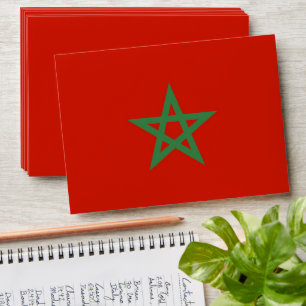 Morocco flag envelope