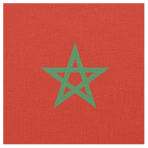 Morocco flag fabric