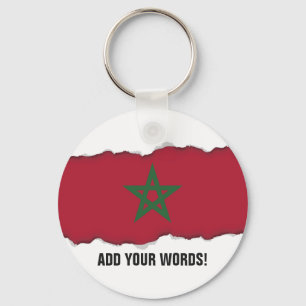 Morocco Flag Key Ring