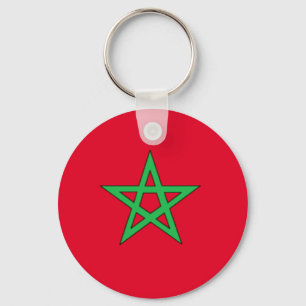 Morocco Flag Key Ring