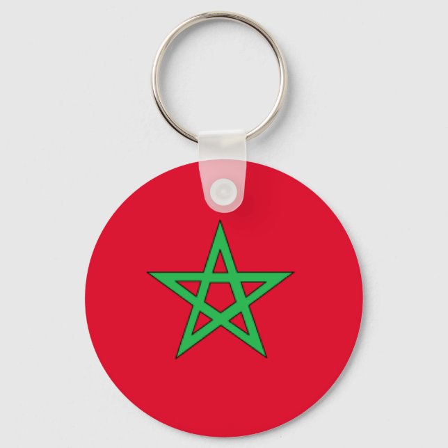 Morocco Flag Key Ring (Front)