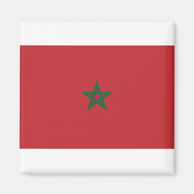 Morocco Flag Magnet (Front)