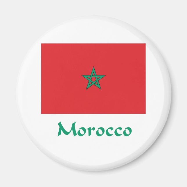 Morocco Flag Magnet (Front)