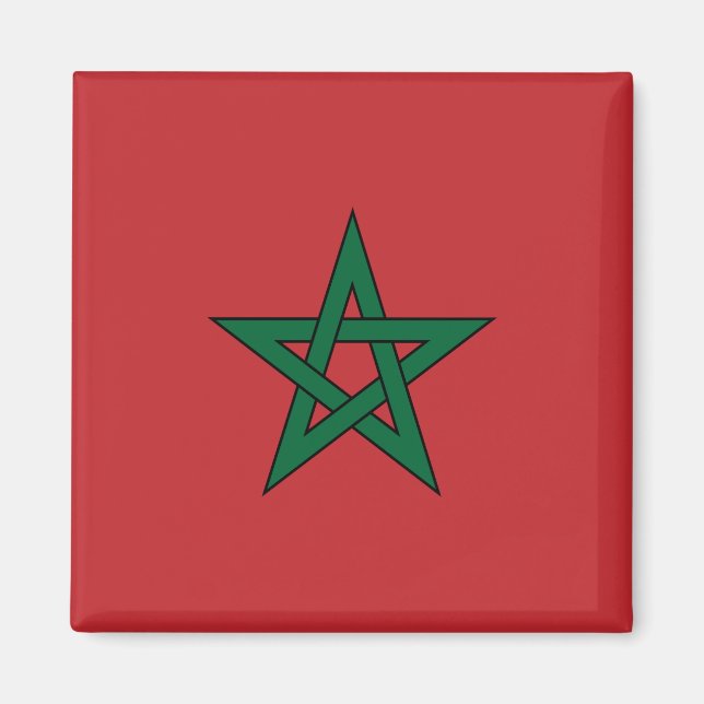 Morocco Flag Magnet (Front)